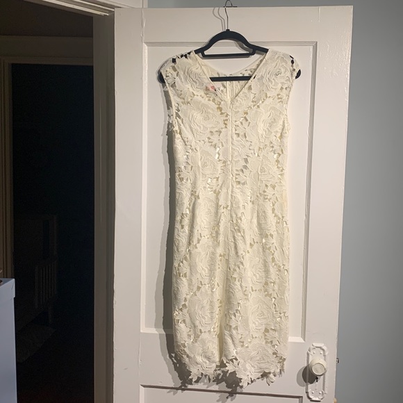 Jigsaw white lace dress with slip - Picture 4 of 17